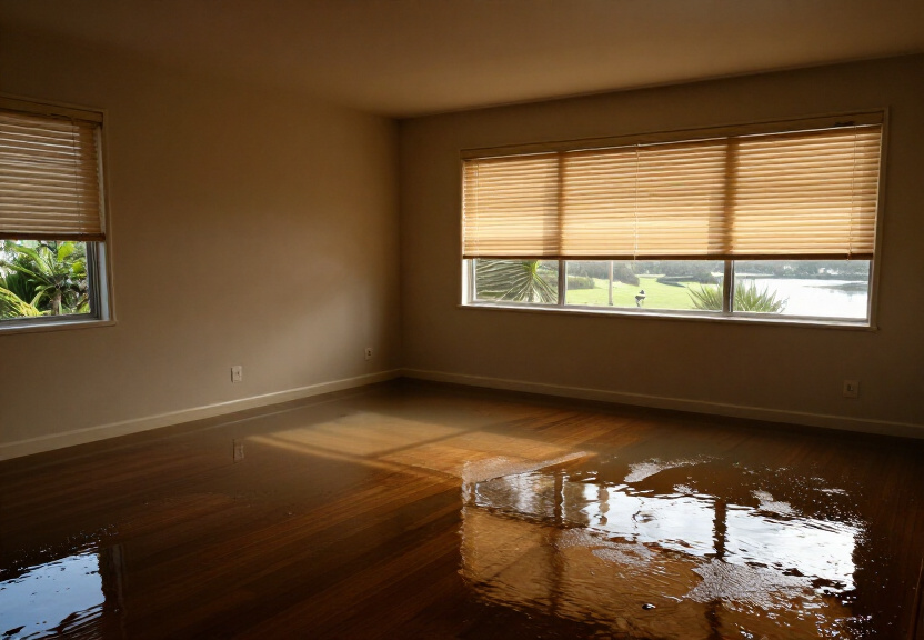 Water-damaged kitchen in Grays Point before restoration
